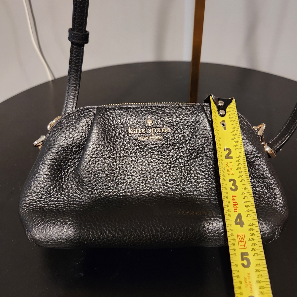 Kate Spade Black Pebbled Leather Crossbody Bag - Picture 7 of 8